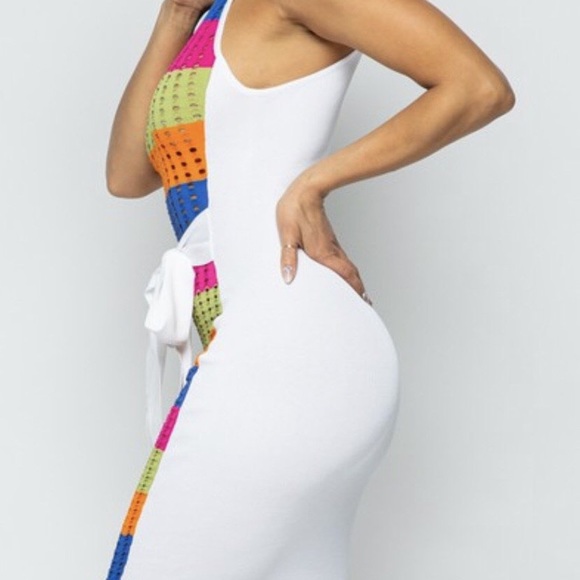 Midi Dress with Front Tie - Picture 5 of 6